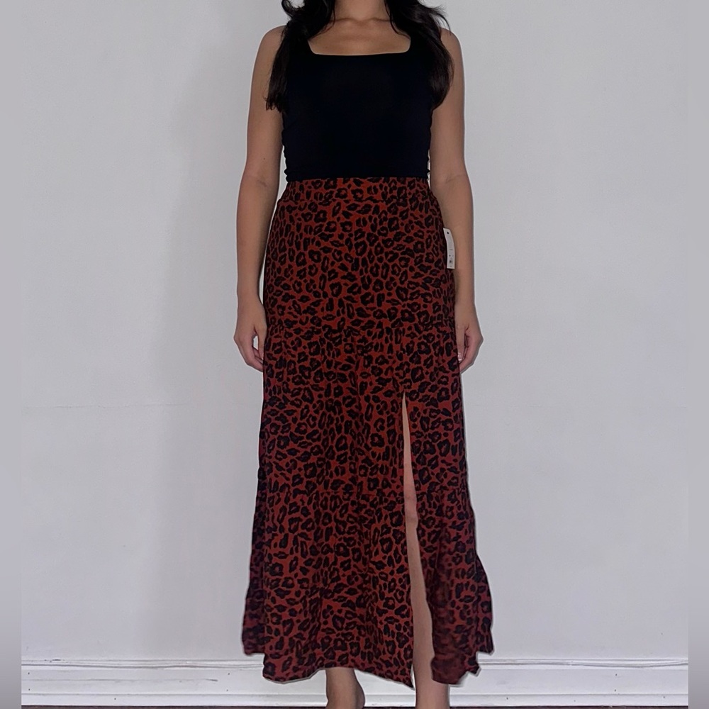 Nine West Maxi Slip Skirt with Slit NWT